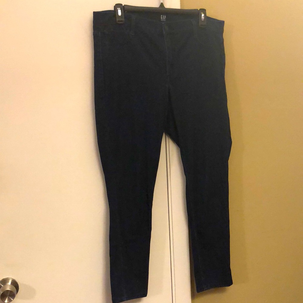 Gap dark denim stretchy leggings Sz 33